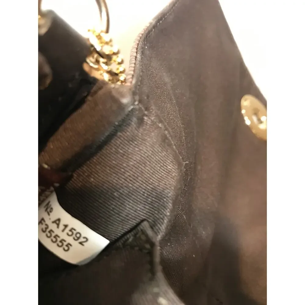 Coach Snake Embossed Leather Mini Ruby Turnlock Crossbody Shoulder Bag